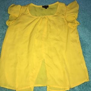 a yellow dressy shirt